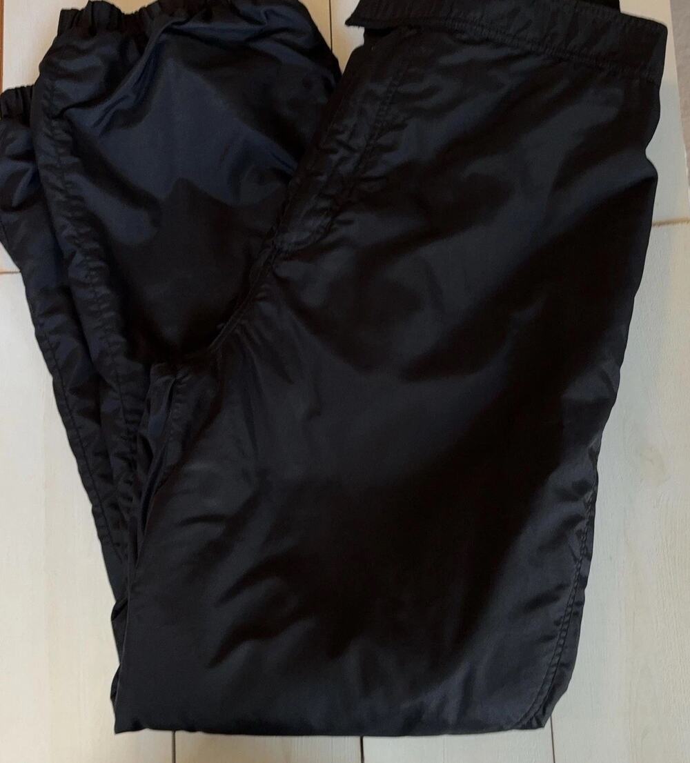 Nordica Snow Pants Mens 40x30 Black Insulated Elastic Waist Ski Vintage